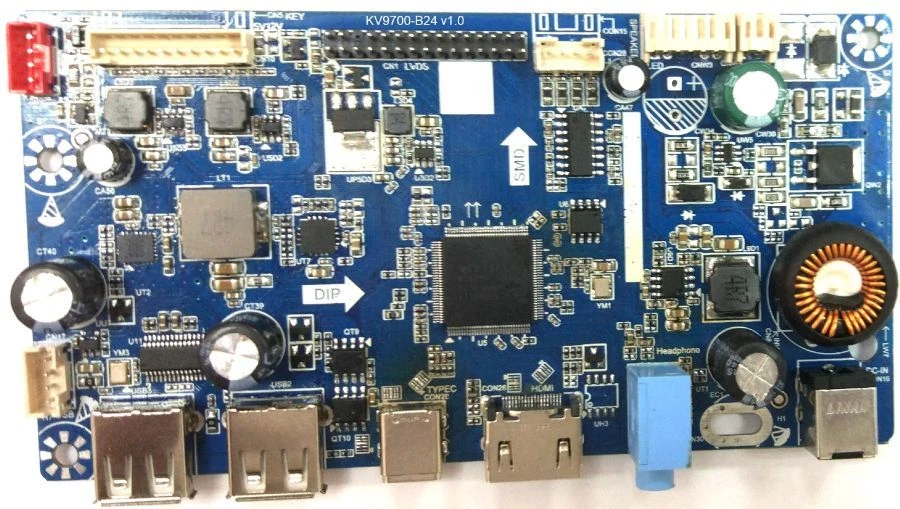 Main board electronic module for 24" FHD Type-C LCD monitors (code KV9700-B24-xx-uu, where: xxx - digital code of backlight powe