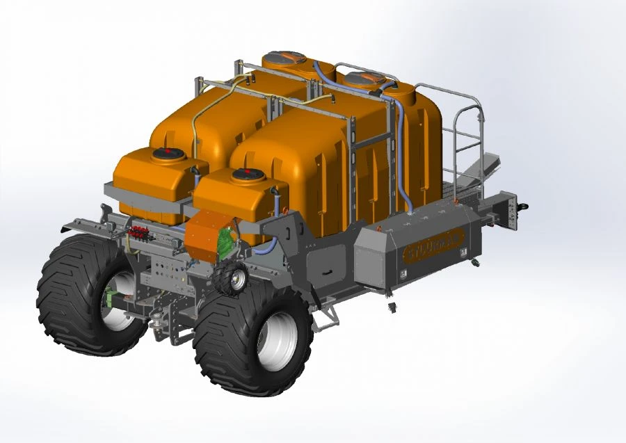 Mobile liquid fertiliser spreading machine STUURMAN model RONDO 6000WD