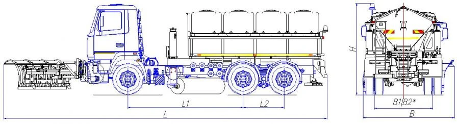 Universal road maintenance machine model MK-3533-11
