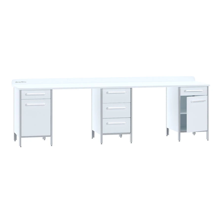 Medical table according to TU 32.50.30-009-69573749-2021, article number DM-3-106-33.K2.F3.