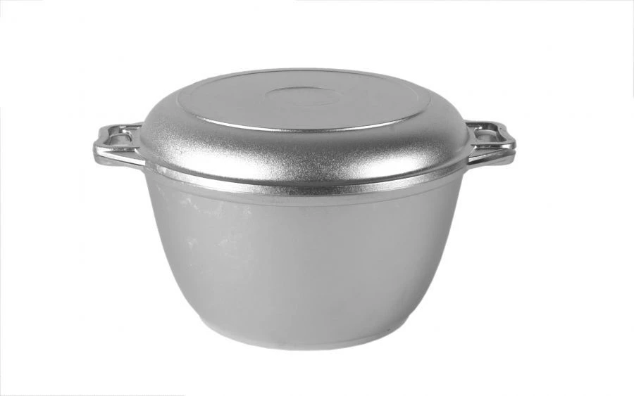 Cauldron with lid and pan 3L (uncoated) cast aluminium TM Kukmara