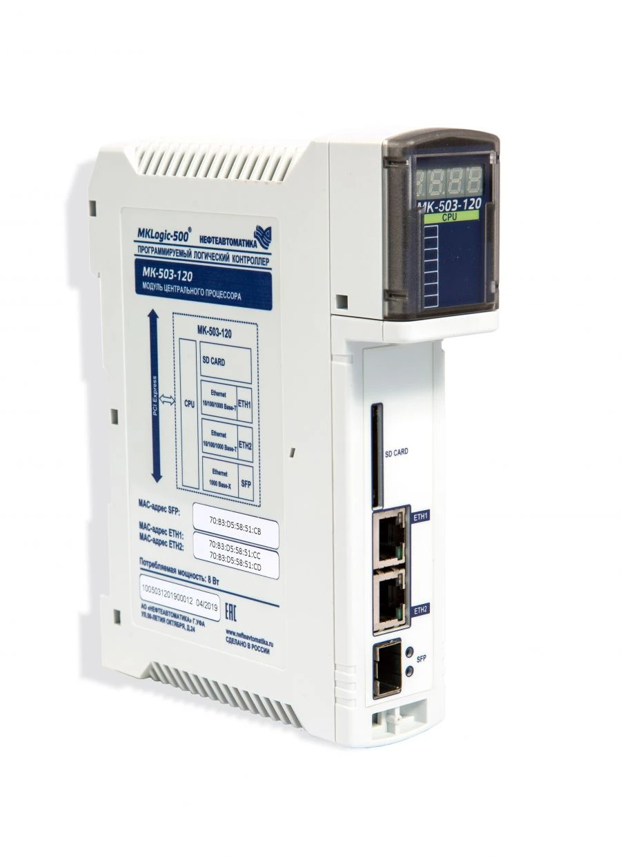 MKLogic-500® Programmable Logic Controller. MK-503-120 module