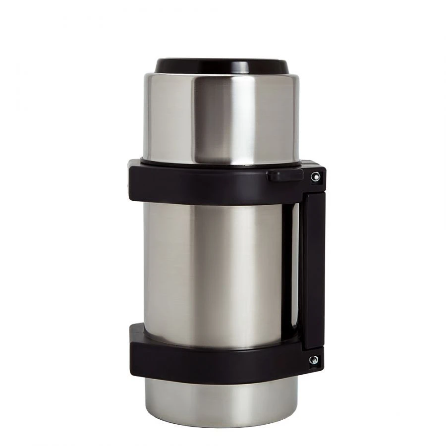 Domestic vacuum thermos with double flask made of corrosion-resistant steel with narrow neck for liquids type "K"