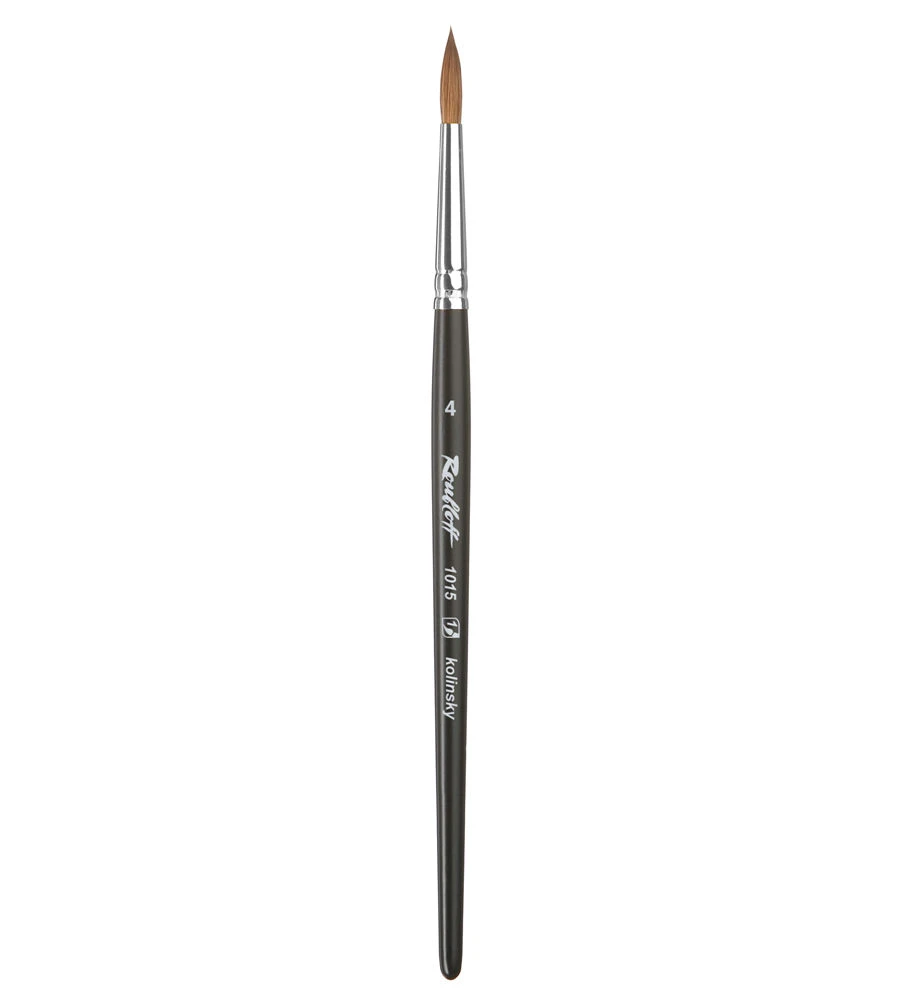 Columnar natural hair fine art painting brush round