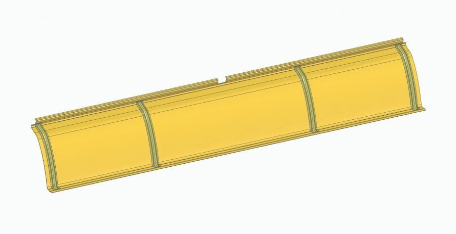 Ceiling panel left-hand section B 621320-5702217