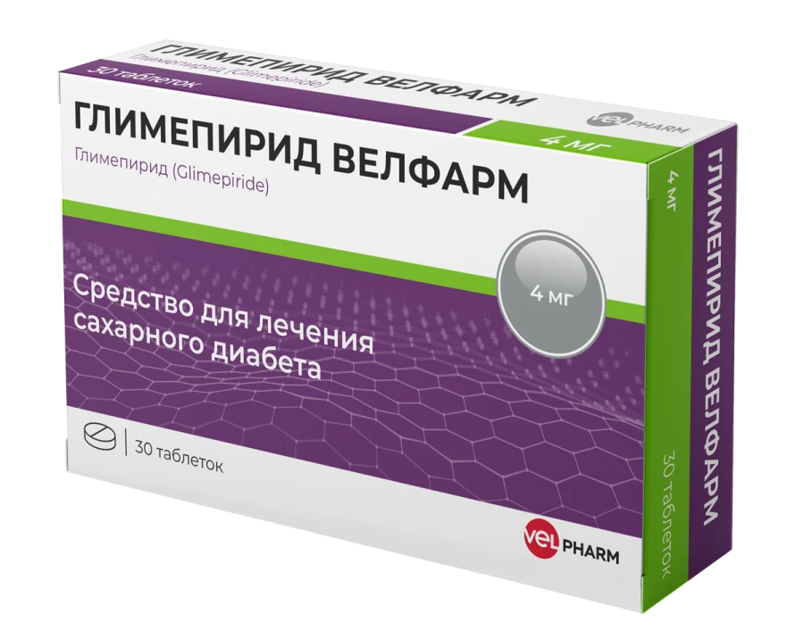 GLIMEPIRIDE VELPHARM, 4 mg tablets