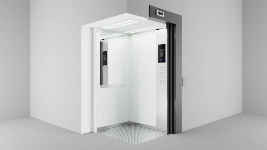 Electric passenger lift of SPBLZ MRL model without machine room, capacity 400 kg. inclusive, with speed e