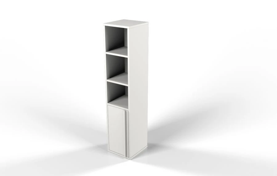 Narrow document rack with doors at the bottom Rk21
