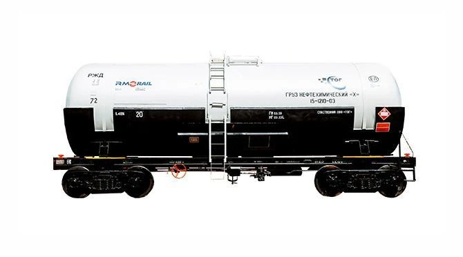 Tank wagon for petrochemical cargoes model 15-1210-03