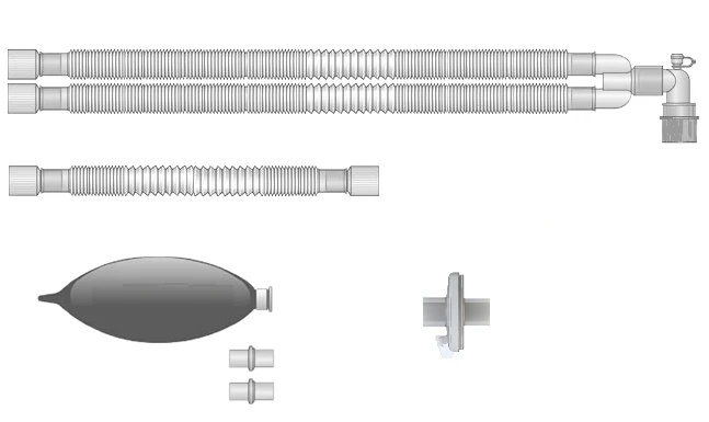 Respiratory devices for joint use with anaesthetic and resuscitation equipment, version: a