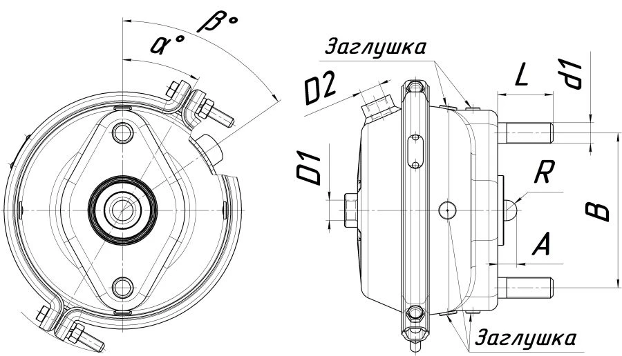 Brake chamber type 27 25.3519312-47
