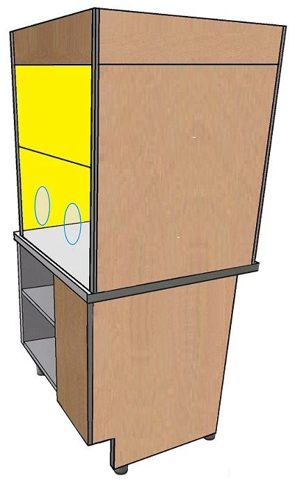 Stationary laboratory cabinet (fume cupboard) project SI56.13.24.00