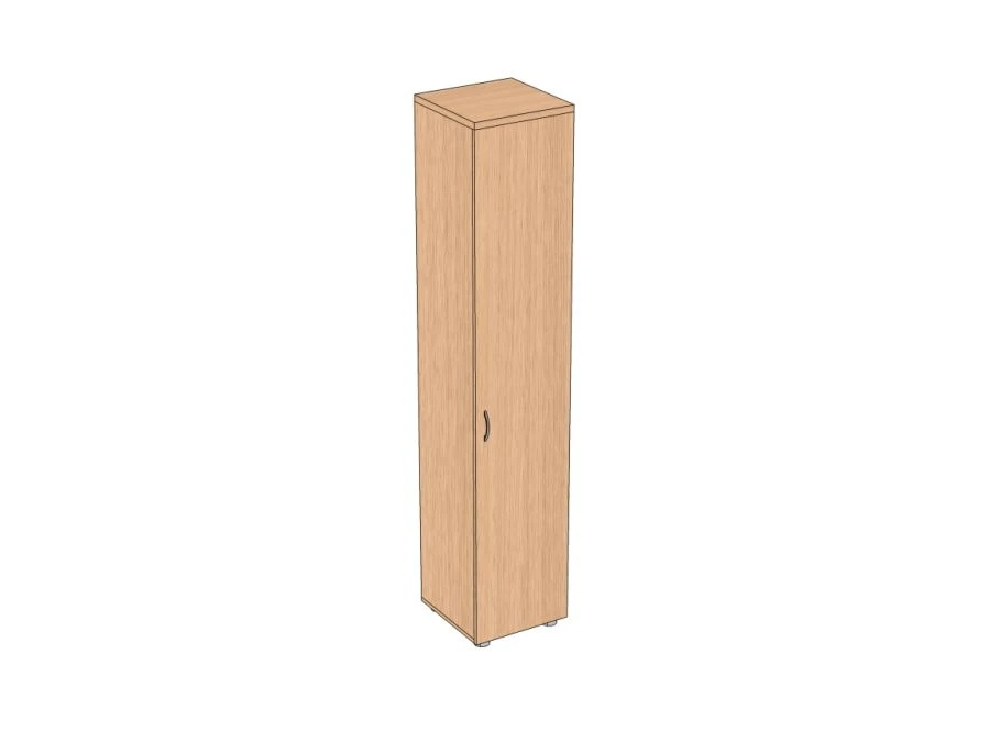 Document cabinet, single-door, tall, narrow 400*405*2025 mm ApShD-4