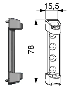 Upper hinge, part number 251214