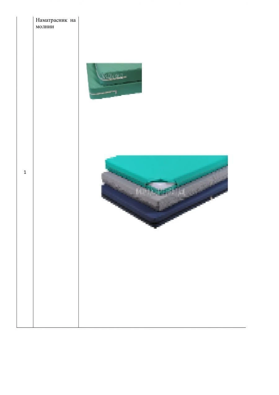 Mattress cover with zip