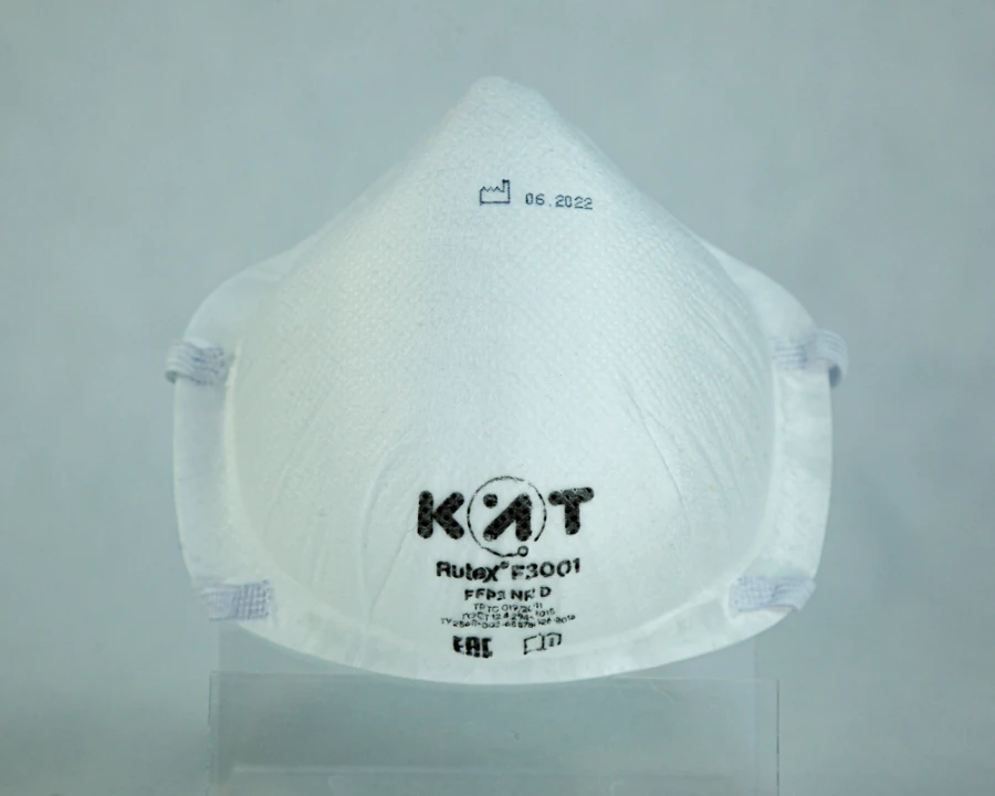 PPE. Filtering mask (respirator) for protection against aerosols Rutex® F3001 FFP3 NR D