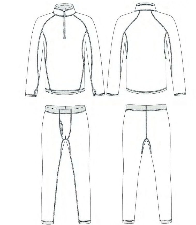 Fleece fleece underwear (sweatshirt, pants)