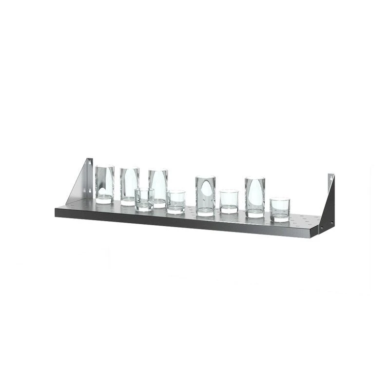 Stainless steel hinged shelf PNK-R, perforated