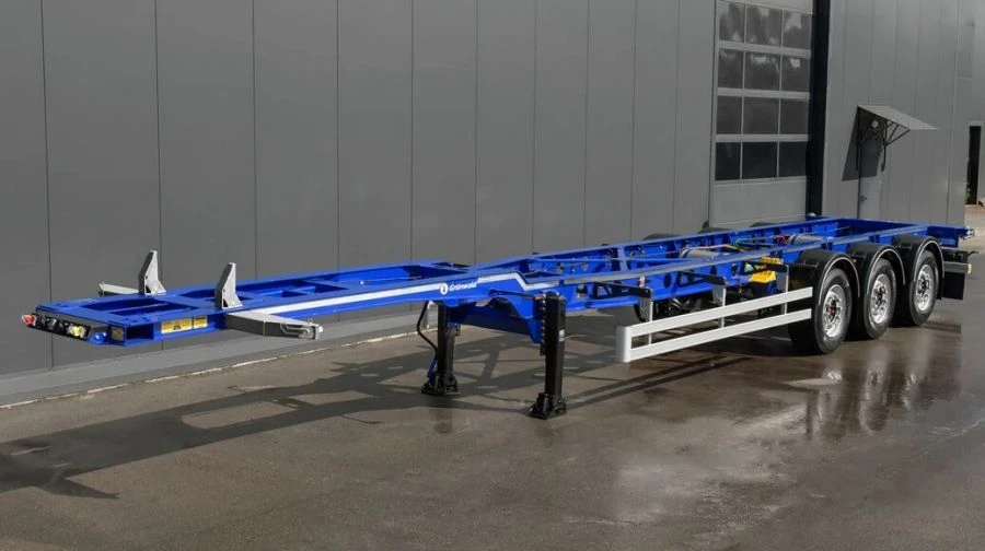 Three-axle container semitrailer with sliding device (model 9453-0000010-30)