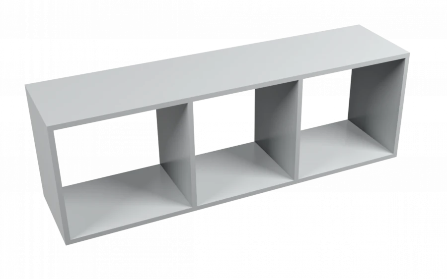 Hanging shelf 3 sections 1200x300x400 mm
