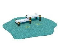 ATM-014 Double horizontal gymnastics bench of different levels