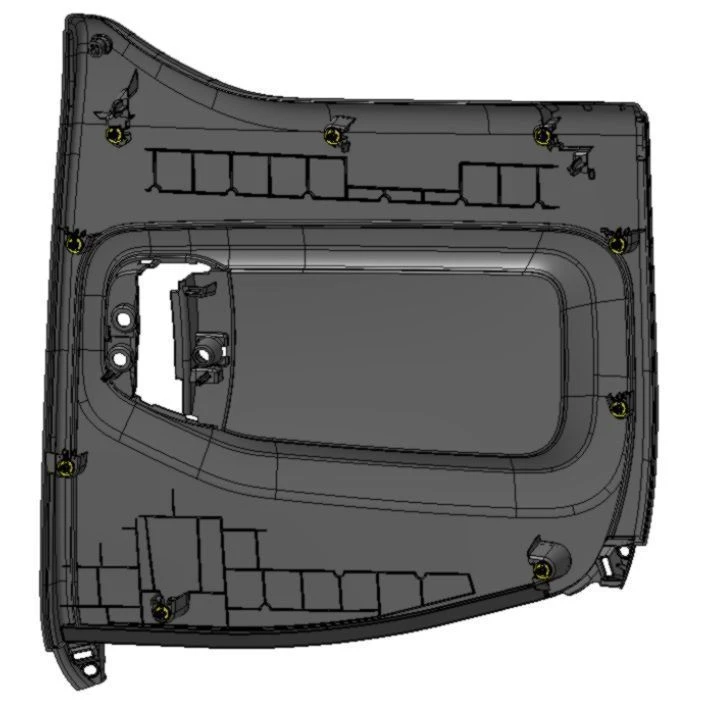 Right rear door trim assembly 96812380ZD