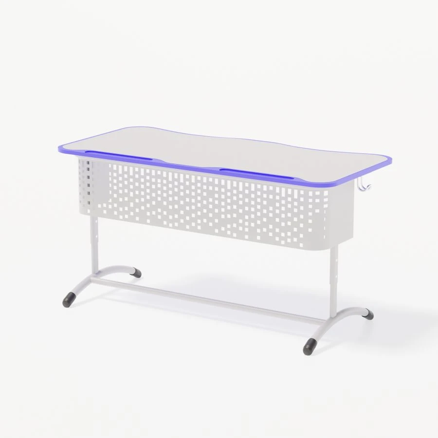 Double height adjustable pupil's desk, model SUDR