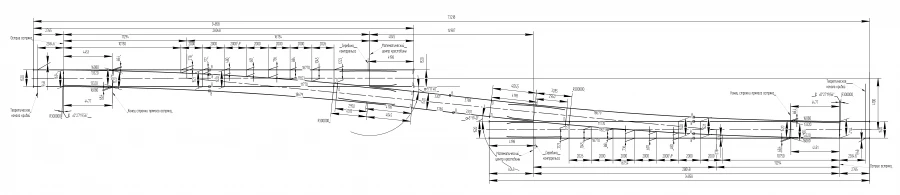 Single exit ramp type P65 grade 1/11 on reinforced concrete beams of the project 2799.00.000-01