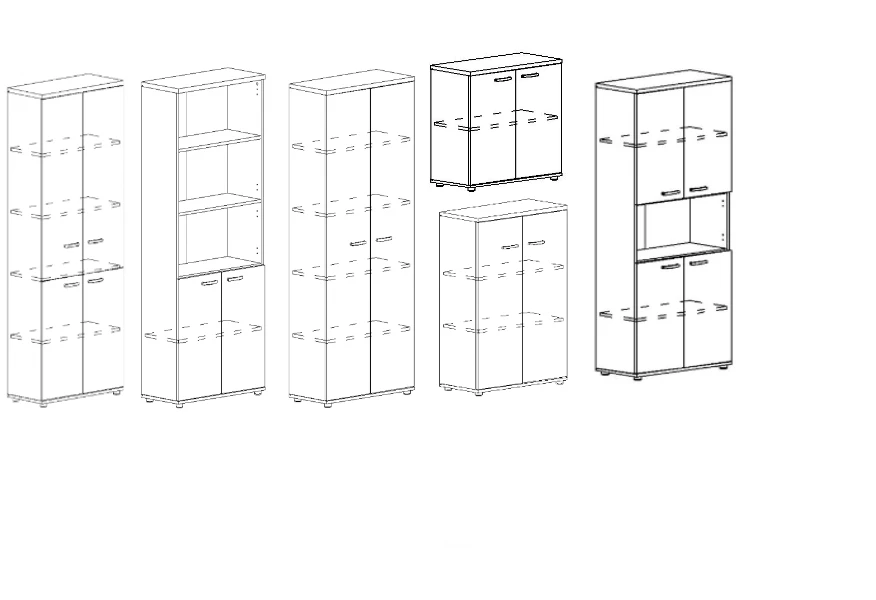 Filing cabinet. A4" series furniture set