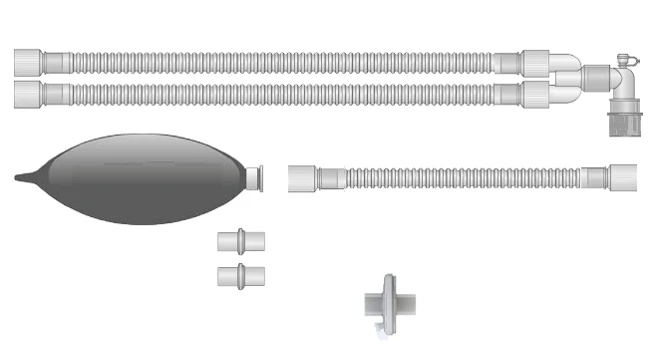 Respiratory devices for joint use with anaesthetic and resuscitation equipment, version: a