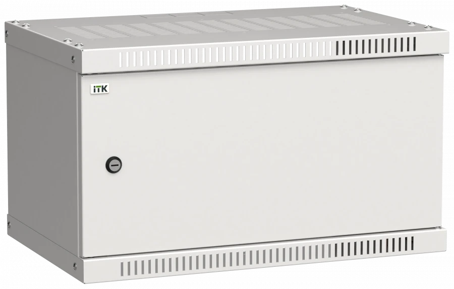LWE3-06U53-MF ITK Cabinet LINEA WE 6U 6U 550x350mm door metal grey