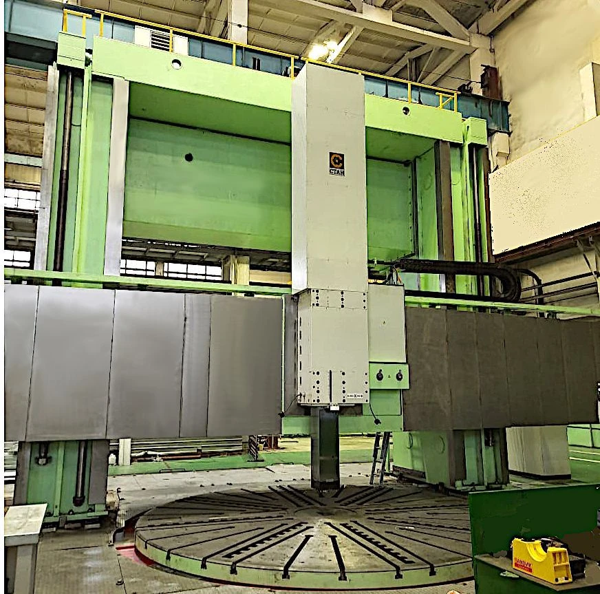 Double column lathe-carousel machine of model 1M563F4 (CNC) and its modifications