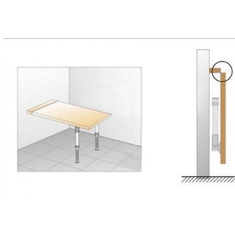 Wall-mounted table