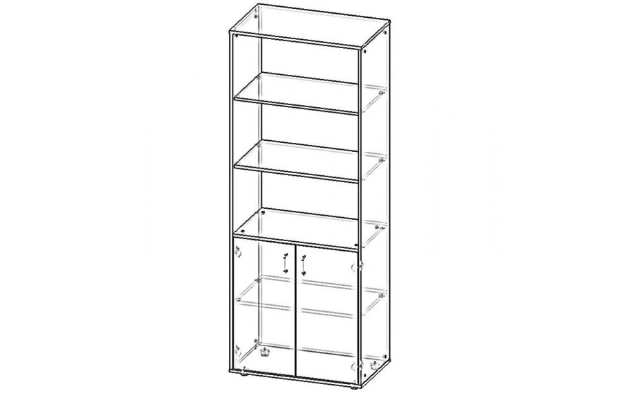 Shelving cabinet (Bureaukrat series)