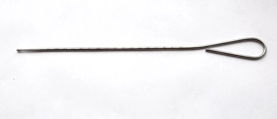 Surgical anatomical cadaveric probe with divisions, length 385 mm