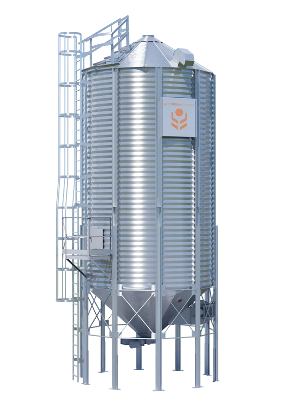 Metal silo with cone bottom SKA1158-1-10,3-10 (clearance 1230 mm)