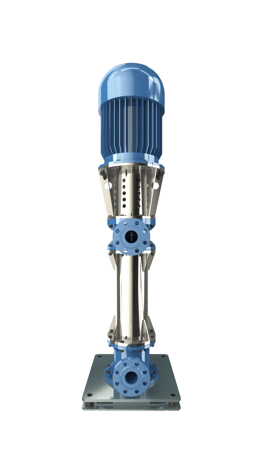 Vertical centrifugal pumps of NCSV type and electric pump units on their basis