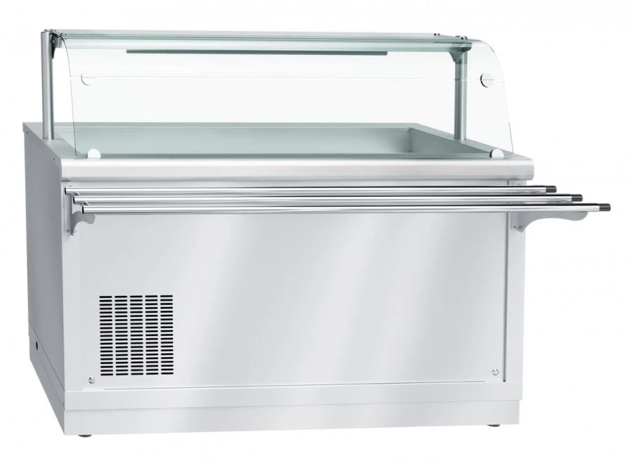 Refrigerated high-temperature display counter with a neutral cabinet PVV(H)-70X-01-NSH