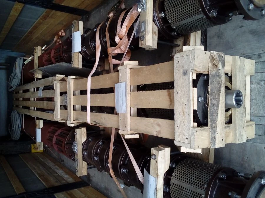 Centrifugal submersible electric pump units for mine water ANPSH