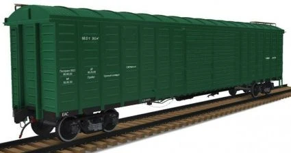 Covered railway freight wagon model 11-2164