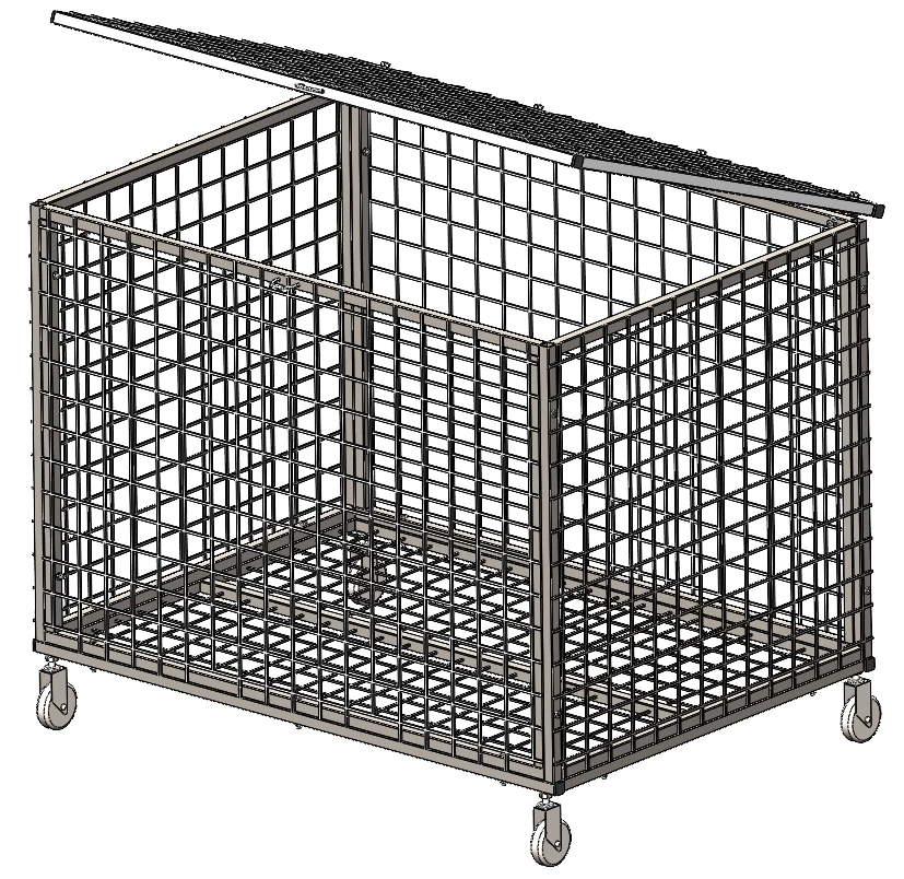 Basket for ball storage. Mobile