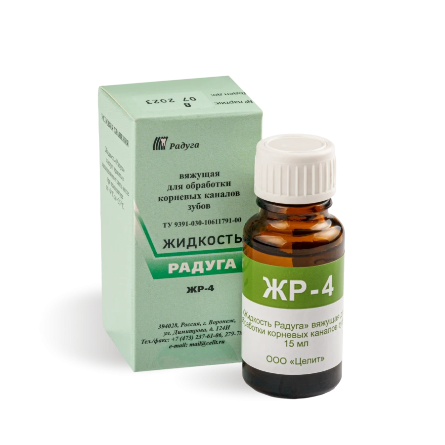 ??-4 astringent liquid for treatment of root canals of teeth, 15 ml