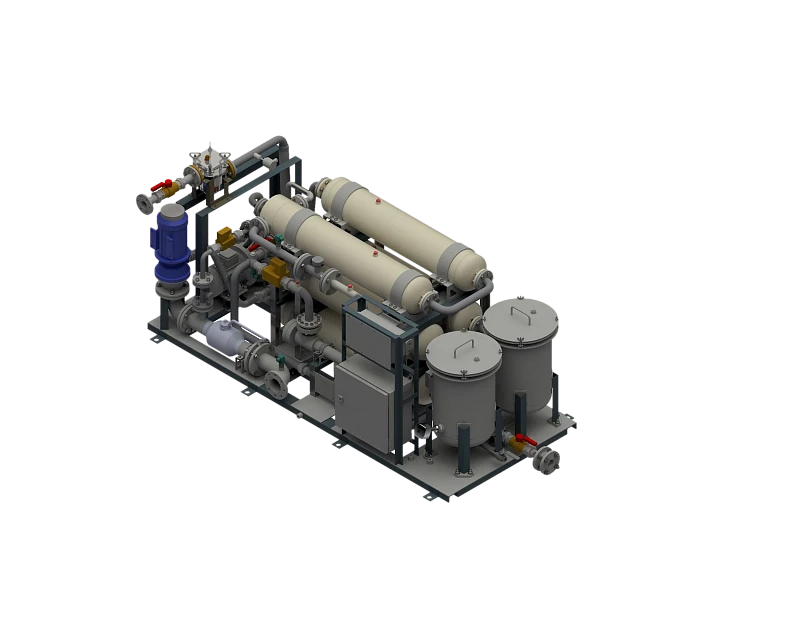 Wastewater treatment plant with sewage treatment unit "ESS" (throughput capacity 50.0 m3/day)