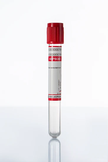 Vacuum tubes for venous blood sampling CORVAY with EDTA K2, glass, Size: 13*75 mm; vacuum volume: 3 ml