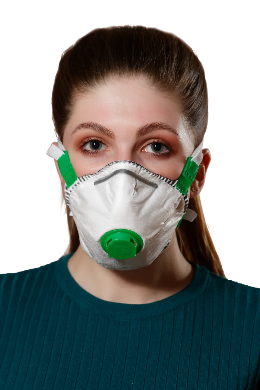 Filtering mask for protection against aerosols with additional protection against vapours and gases "Respirator "SPIRO-312AB" FF