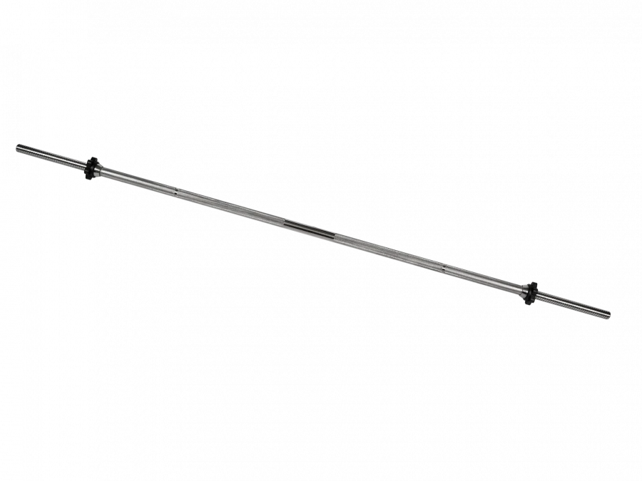 MB-BarM30-1800B Chrome-plated bar, length - 1800 mm, lock - Kettler nut with 30 mm thread, load up to 180 kg, weight 8,6 kg.