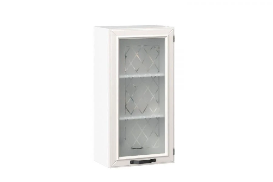 Marina LD.273700.000 Door front 600 high glass Type 3 (Alabaster )