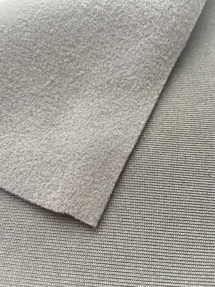 Knitted polyester fleece fabric Astrakhan, art. 27.000046