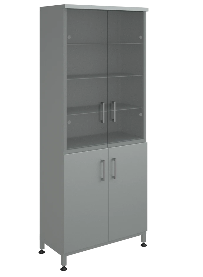 Laboratory glassware/apparatus storage cupboard wide