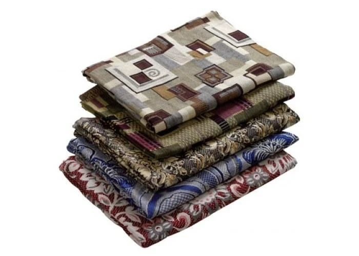 Decorative textile coverlets made of polyester-cotton fabrics of "Fartex M" mark